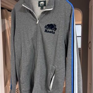 🧥Vintage ROOTS Grey Zipper Casual Jacket - Never worn